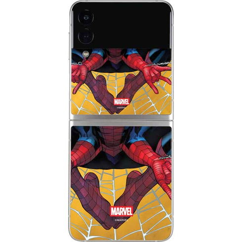 Marvel Spiderman Web Shooting Galaxy Z Flip3 5G Skin